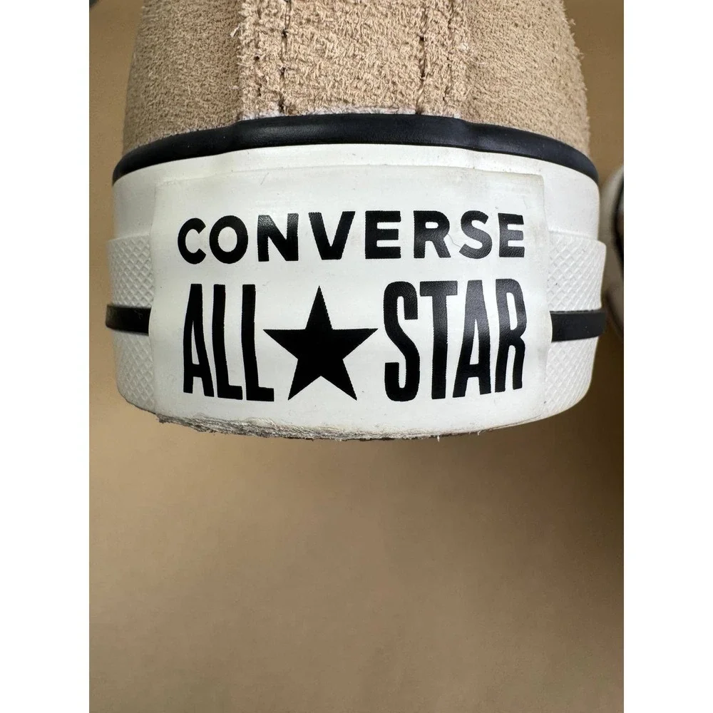Converse Chuck Taylor All Star W8 Leather Suede Fleece Lined High Top Men 6 Tan